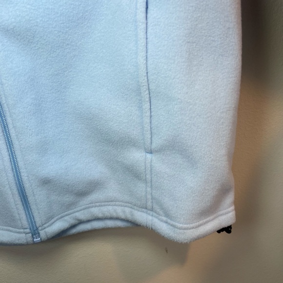 Natural Reflections Women's Full Zip Fleece Jacket Light Blue Zip Pockets Medium - Picture 8 of 14